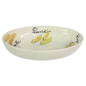 Effetti de Arte Pasta Serving Bowl Penne Farfalle Rigatoni Fusilli Italy Oval
